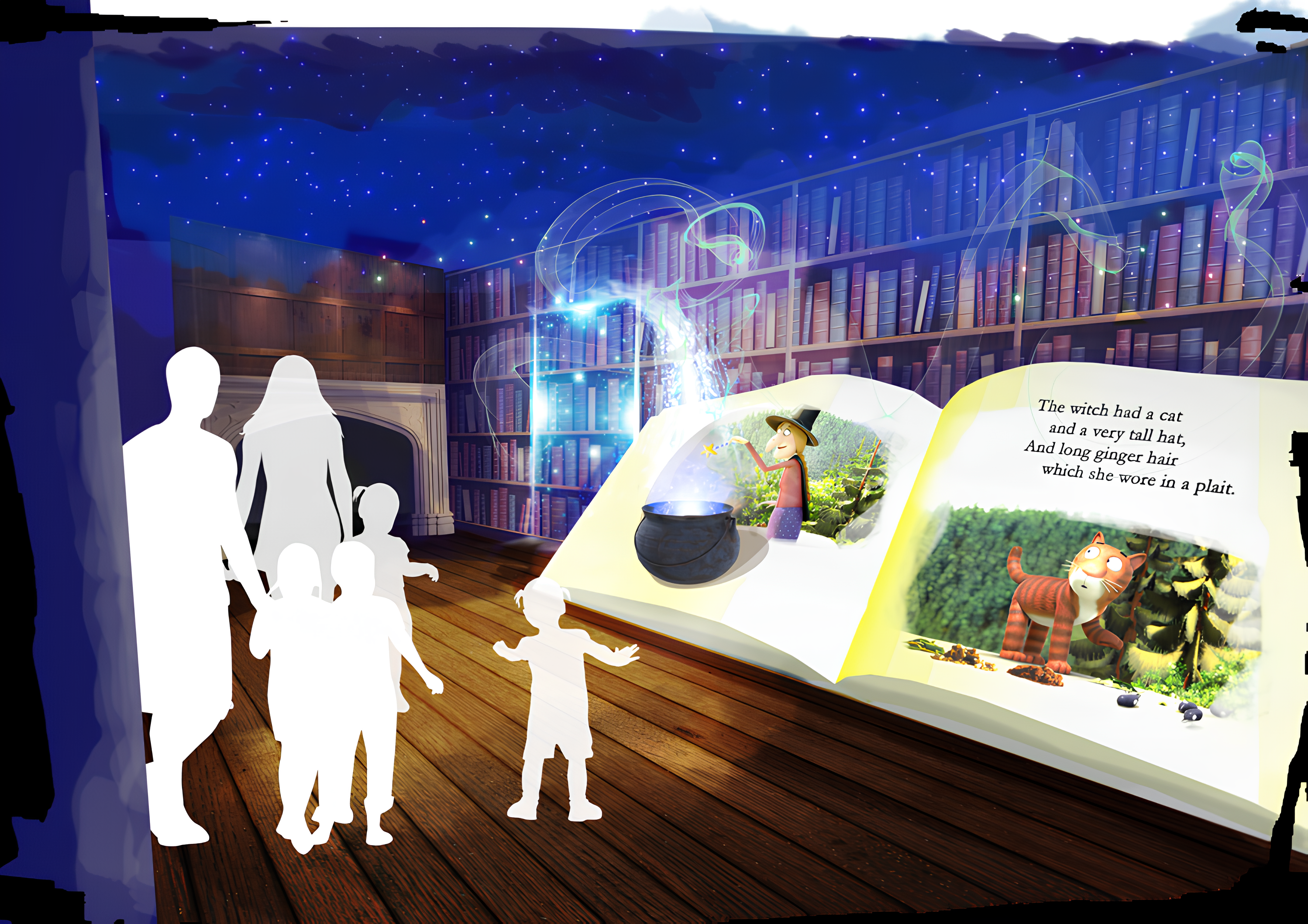 Seeper’s design brings the beloved children’s book, Room on the Broom, to life through immersive storytelling at Chessington.